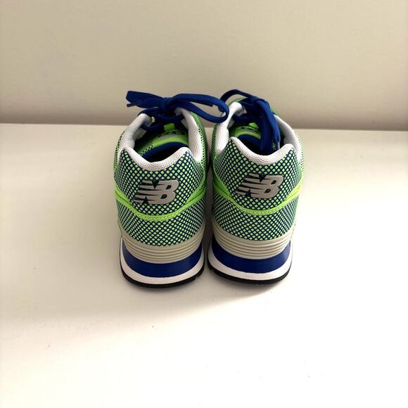 New Balance 574 Woven Green Blue Men\'s Tennis Shoes 9 ML574GB main image 8